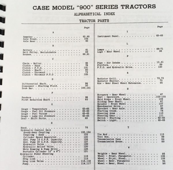 Case 900 Series Diesel & LP Gas AG Tractor Parts Manual Catalog Book Assembly - Image 2