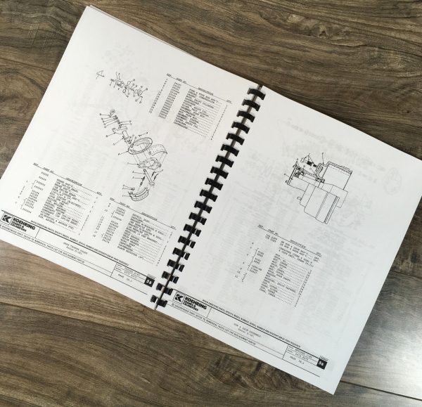 Koehring 4460 4465 4470 4475 Hydraulic Excavator Parts Manual Catalog Assembly - Image 4