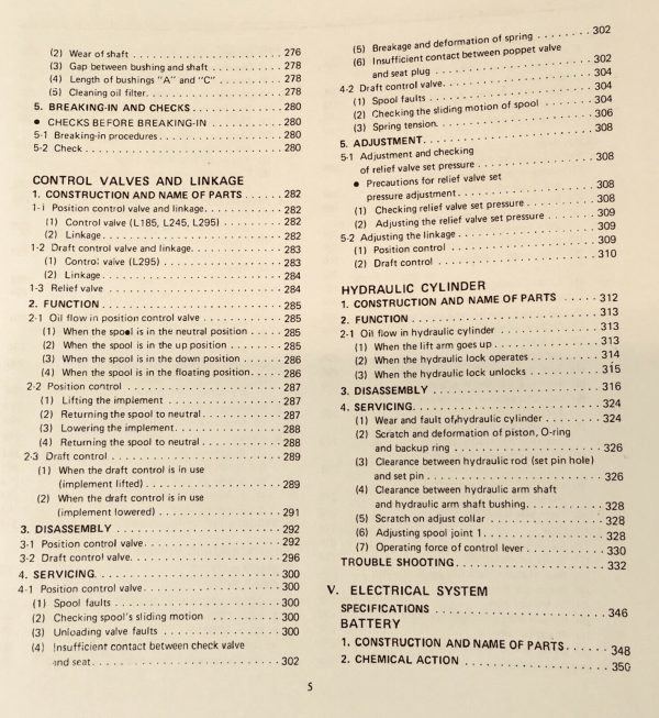 Kubota L185 L245 L295 Tractor Service Manual Repair Shop Workshop Huge 476 Pages - Image 4