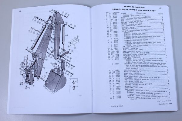 J I Case 32 Backhoe For 310 G 450 750 1000 D 1150 Crawlers Parts Catalog Manual - Image 5