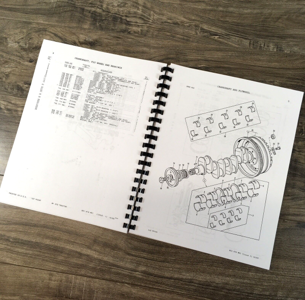 Massey Ferguson MF 270 Tractor Parts Manual Catalog Book Assembly Schematics - Image 4