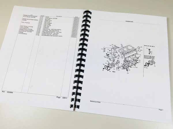 Kubota G5200H Tractor Parts Assembly Manual Catalog Exploded Views Numbers Book - Image 2