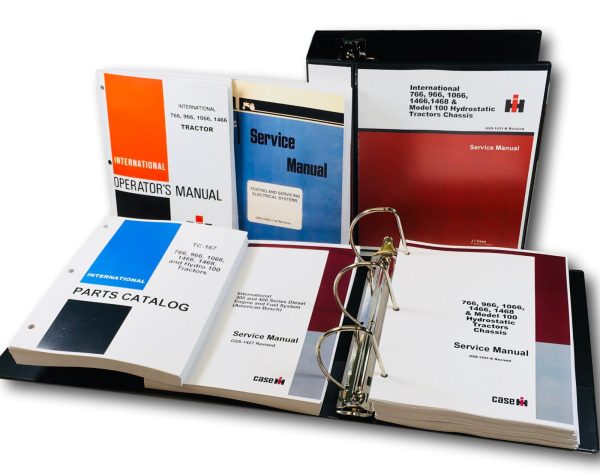 International 766 966 1066 1466 Tractor Service Parts Operators Manual Repair Ih