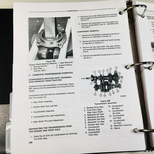 Ford 340 340A 340B Loader Backhoe Tractor Service Repair Parts Manual Shop Books - Image 9