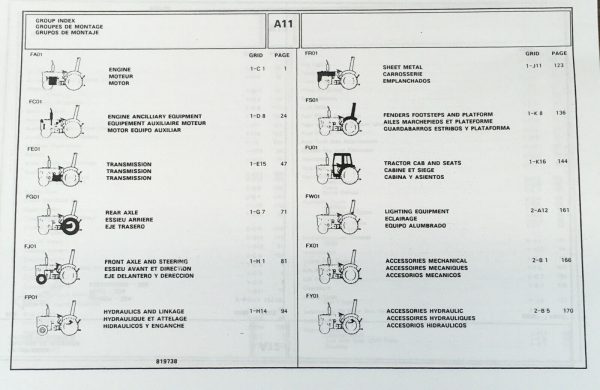 Massey Ferguson 20F Tractor Loader Parts Manual Catalog Book Assembly Schematics - Image 2