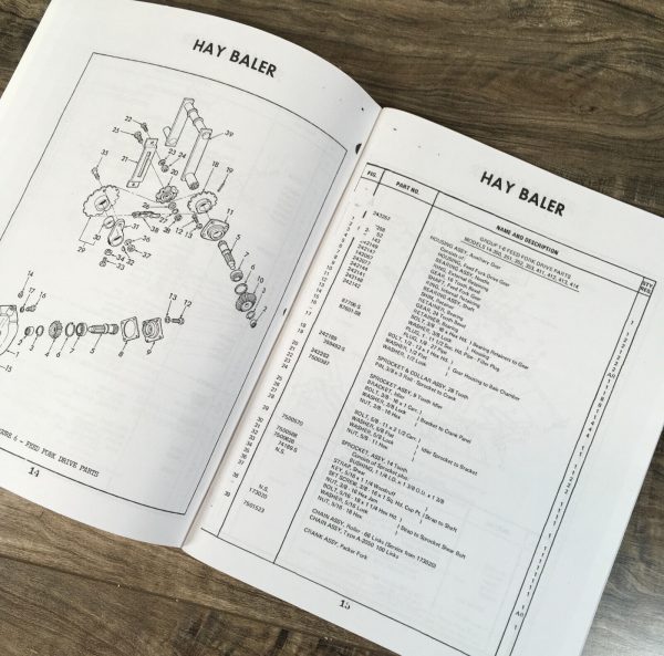 Ford 532 542 Small Square Hay Baler Parts Operators Manual Owners Service Set - Image 11