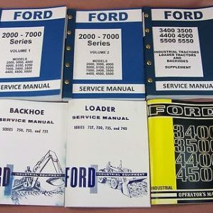 Ford 3400 3500 Loader Backhoe Tractor Service Repair Shop Manual Owner Operators