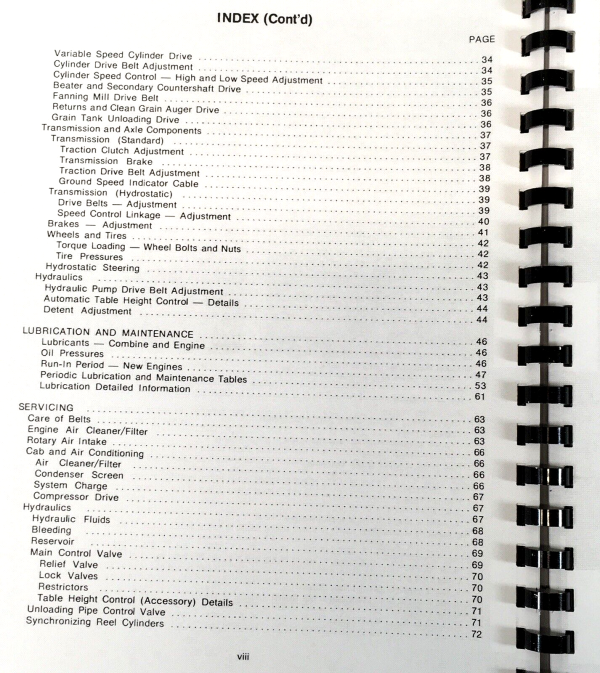 Massey Ferguson 510 Combine Parts Operators Manual Set SN Prior to 1201 003 653 - Image 3