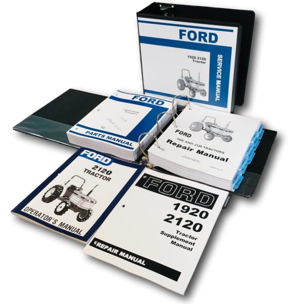 Ford 2120 Tractor Service Parts Operators Manual Owners Repair Shop Set Workshop