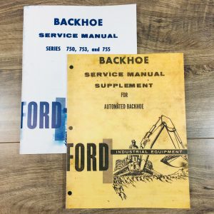 Ford 19-480 19-481 19-482 Backhoe Service Manual Set Repair Shop Technical Book