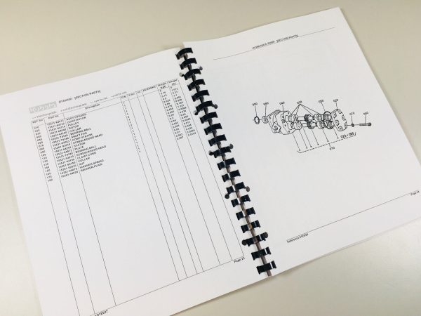 Kubota B7200E Tractor Parts Assembly Manual Catalog Exploded Views Numbers - Image 4