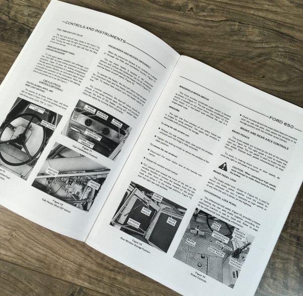 Ford 650 Tractor Loader Backhoe Operators Manual Owners Book Maintenance - Image 5