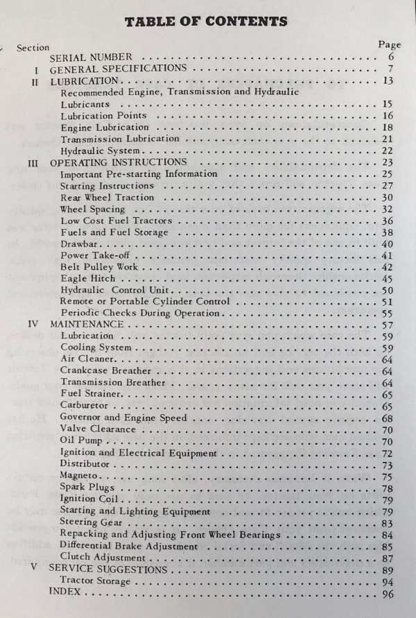 Case Va Series Tractors Vac Vah Vai Vao Vas Vae Service Parts Operators Manual - Image 7