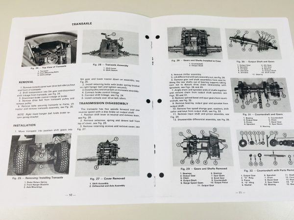 Massey Ferguson Mf 85 Lawn Garden Tractor Mower Service Shop Manual - Image 5