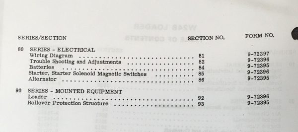 Case W24B Wheel Loader Service Manual Parts Catalog Repair Set Shop Catalog Book - Image 4