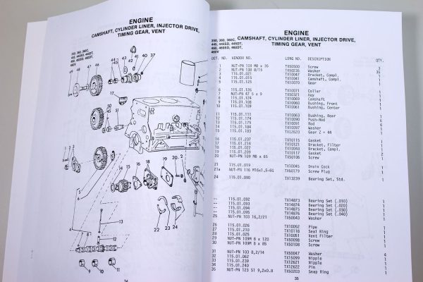 Long 350 360C 445 445Sd Tractor Parts Catalog Manual Book Exploded Views Numbers - Image 9