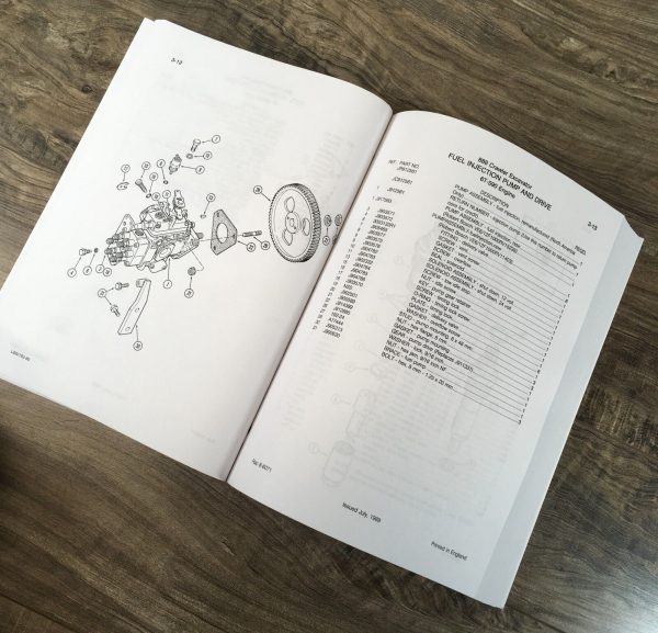 Case 888 Excavator Crawler Parts Operators Manual Owners Set PIN 0015041-After - Image 5