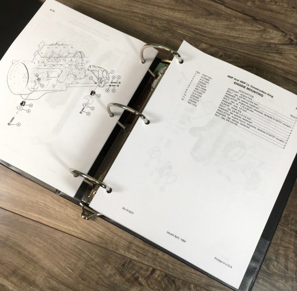 Case 480F 480F Ll Loader Backhoe Tractor Service Manual Parts Catalog Set Shop - Image 12