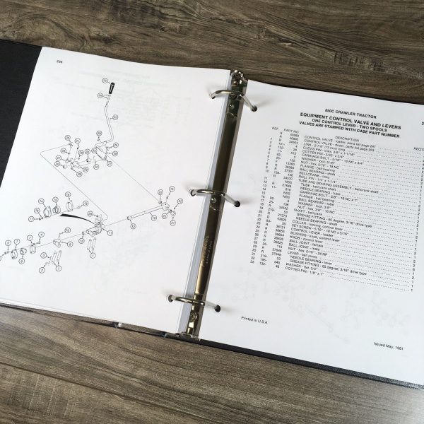 Case 850C Crawer Loader Dozer Parts Manual Catalog Book Schematic Exploded Views - Image 12