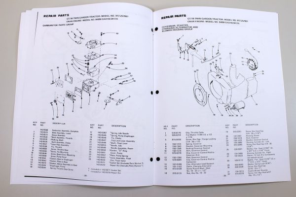 Sears Owners Manual Gt18 Twin Lawn Garden Tractor Operation Parts Gt 18 Drive - Image 7