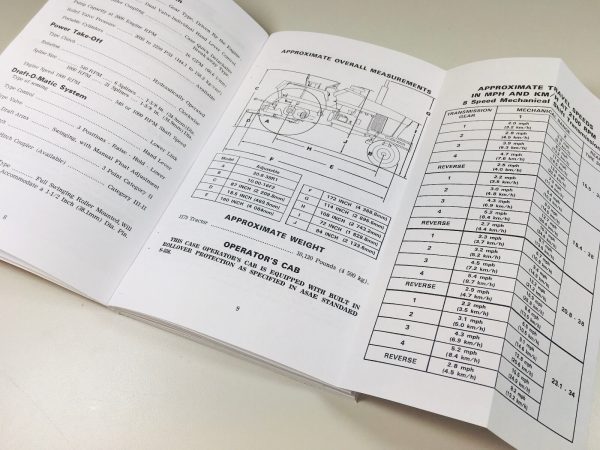 Case 1175 Tractor Operators Owners Manual Maintenance Book Lubrication More - Image 3