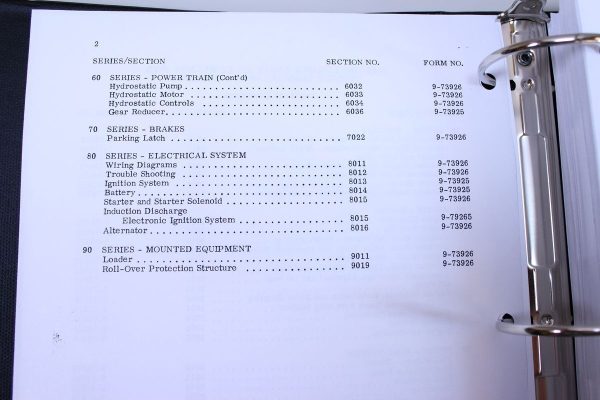 Case 1845 Uni-Loader Skid Steer Service Technical Manual Repair Shop In Binder - Image 4