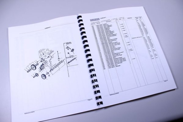 Kubota L245Dt Tractor Parts Assembly Manual Catalog Exploded Views Numbers - Image 2