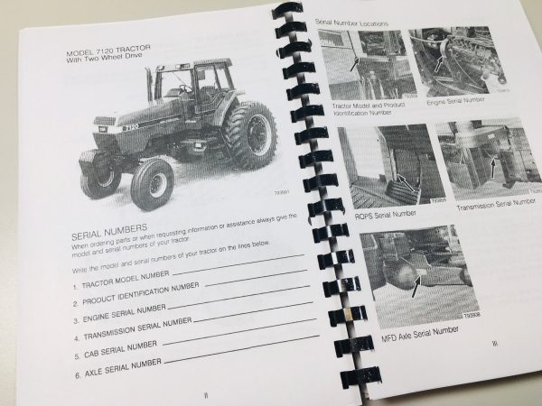 Case Ih 7110 7120 Tractor Operators Owners Manual Maintenance Lubrication - Image 2