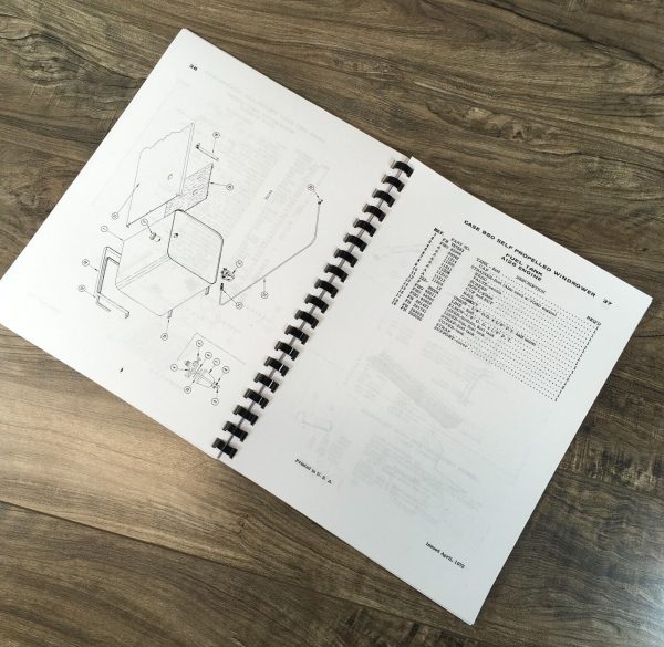 Case 950 Self Propelled Windrower Parts Manual Catalog Assembly SN 8292501-After - Image 4