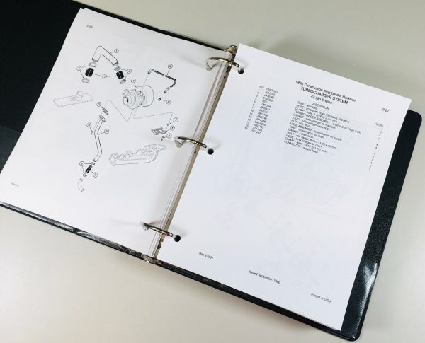 Case 580K Phase Iii 3 Loader Backhoe Service Shop Manual Parts Catalog Set Book - Image 12