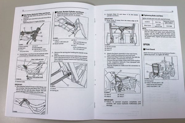 Kubota La211 Front End Loader Operators Maintenance Manual Book - Image 5