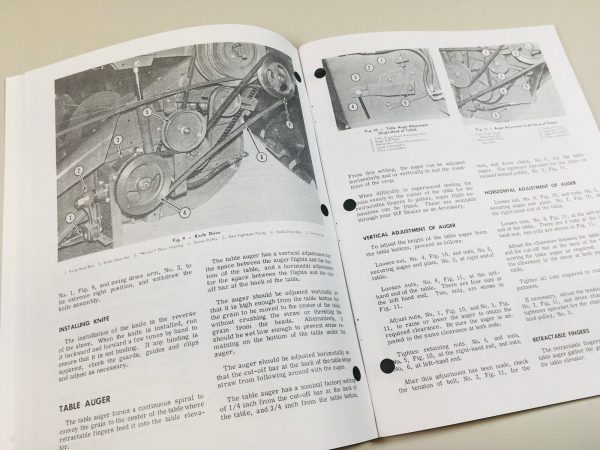 Massey Ferguson Mf 205 Sp Combine Operators Owners Manual Maintenance - Image 4