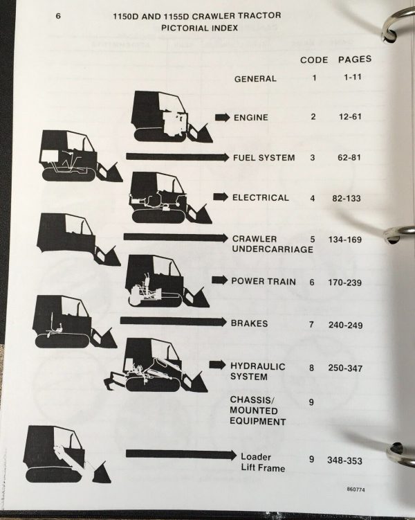 Case 1150D 1155D Crawler Dozer Loader Service Manual Parts Catalog Operators Set - Image 2