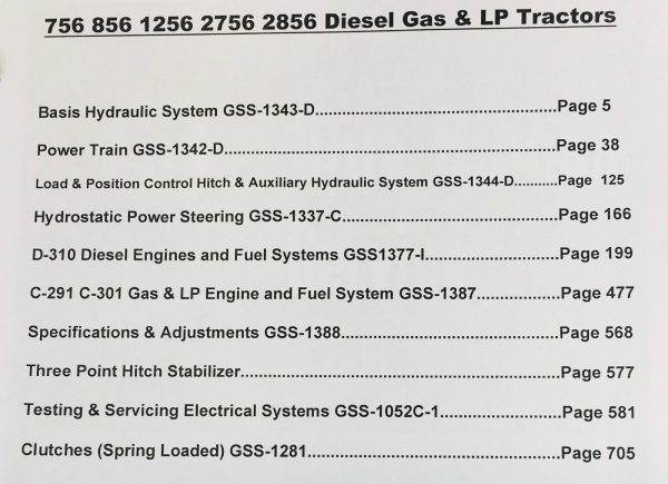 Farmall International 856 Diesel Tractor Service Parts Manual Set Shop Book D407 - Image 2