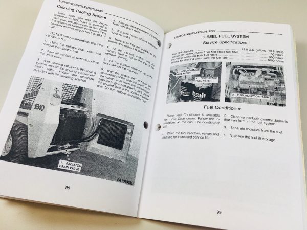 Case 1840 Uni-Loader Skid Steer Owners Operators Manual Loader Maintenance - Image 7