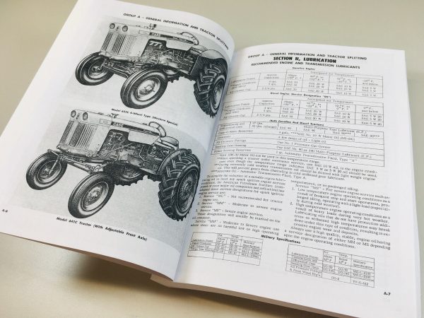 Case 630 631 632 640 641 Tractor Service Manual Parts Catalog Repair Shop Set - Image 4