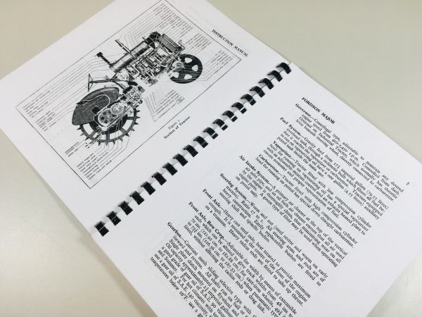 Fordson Major Tractor Operators Owners Instructions Manual Maintenance - Image 3