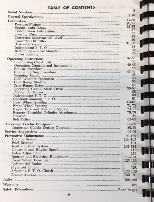 Case 500B 600B Series 510B 511B 610B 611B Tractor Operators Manual Maintenance - Image 2