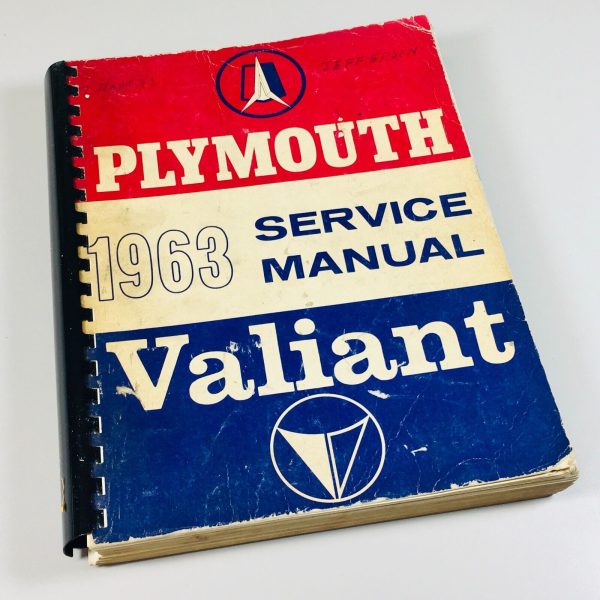 Plymouth 1963 Sport Fury Savoy Belvedere Fury TP-2 8 Cyl Manual Service Overhaul