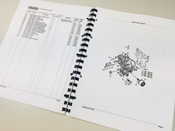 Kubota B5200 B5200D Tractor Parts Assembly Manual Catalog Exploded Views Numbers - Image 2