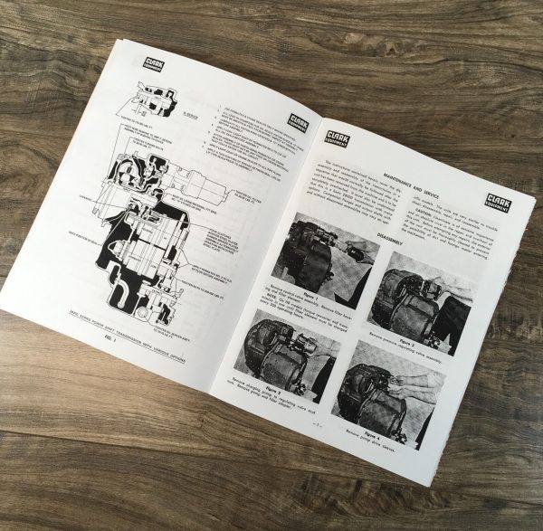 Clark HR 28000 Series R-2800 MHR-28000 Transmission Maintenance & Service Manual - Image 4