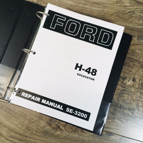 Ford H-48 Excavator Service Manual Repair Shop Technical Book Workshop Track Hoe - Image 2