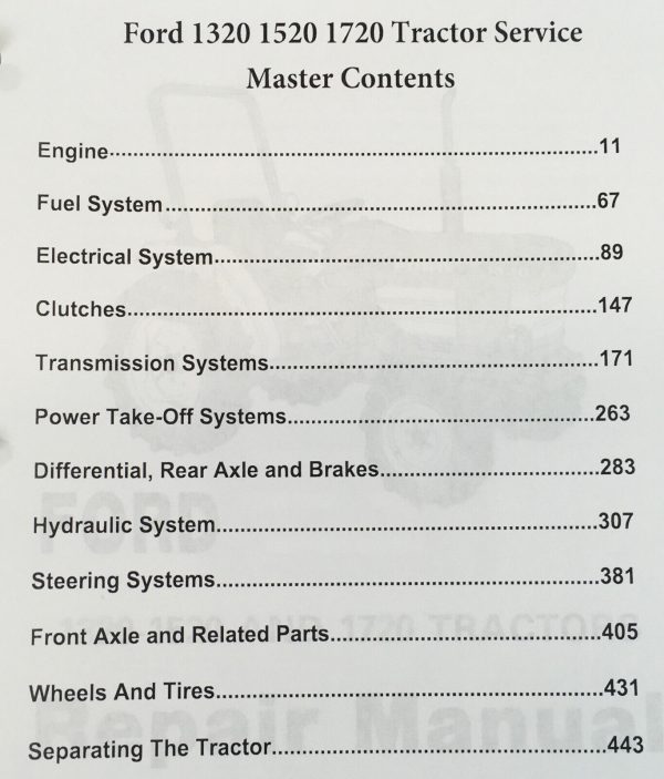 Ford 1320 Tractor Service Operators Manual Owners Repair Shop Set Workshop Book - Image 2