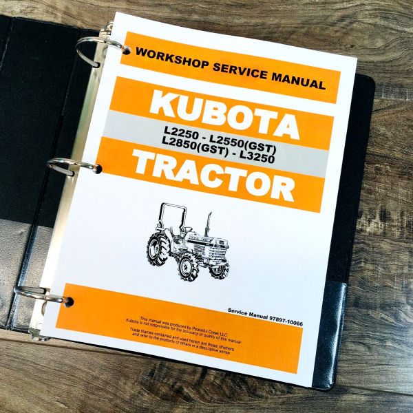 Kubota L3250 Tractor Service Manual Repair Shop Technical Workshop Book - Image 2