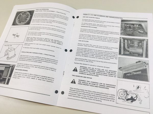 White Field Boss 2-88 Tractor Operators Manual S/N 302591 & After - Image 3