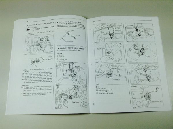 Kubota G4200H Tractor Operators Owners Manual Parts Catalog Set - Image 4