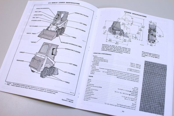 Bobcat 313 Skid Steer Loader Service Repair Manual Parts Catalog Shop Book - Image 11