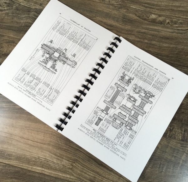 Caterpillar D7 Crawler Tractor Parts Manual Catalog Book S/N 7M4325-7M9999 Book - Image 5