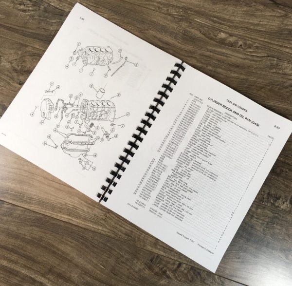 Case 1825 Uni-Loader Parts Catalog Operators Manual Owners Set Catalog Book - Image 5