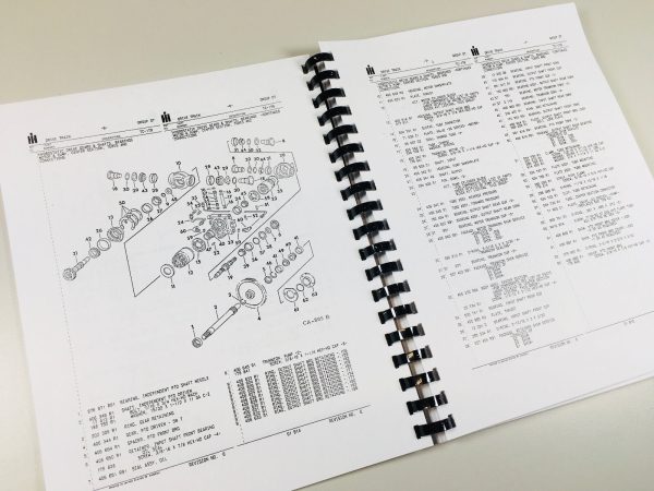 International Hydro 186 Tractor Service Repair Shop Manual Parts Catalog Oh Set - Image 8